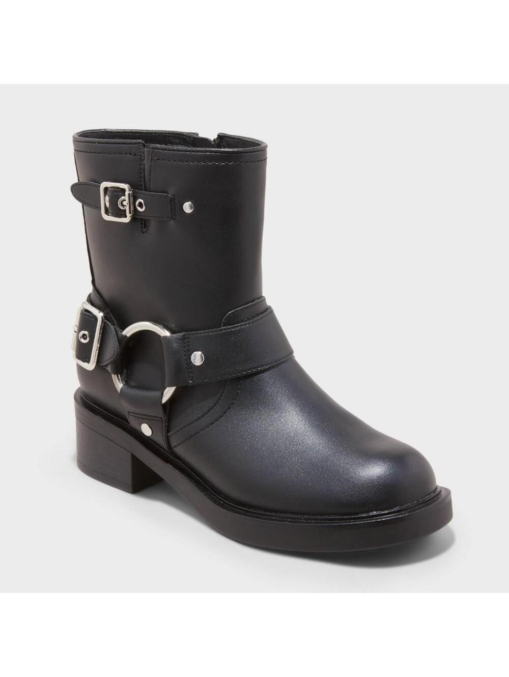 Women's Connor Harness Buckle Ankle Boots - Universal Thread Black 11